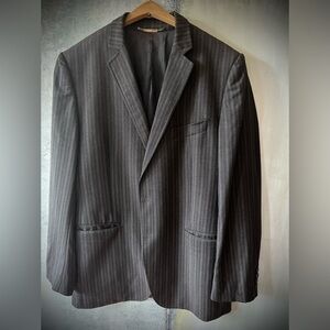 DOLCE & GABBANA Italy Gray Pin Stripped Virgin Men’s Wool Suit Jacket, 44R